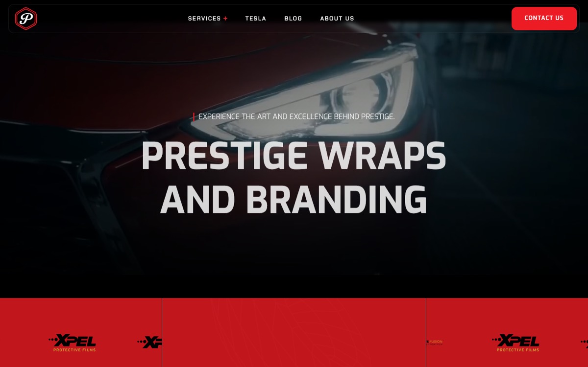 Screenshot of prestigebranding.net